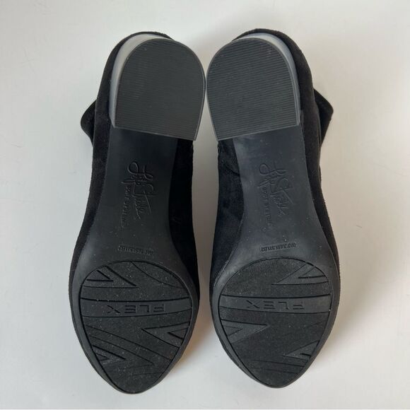 LifeStride Black Faux Suede Stretch Block Heel Comfort Ankle Bootie Boots SZ 9 - Picture 13 of 16